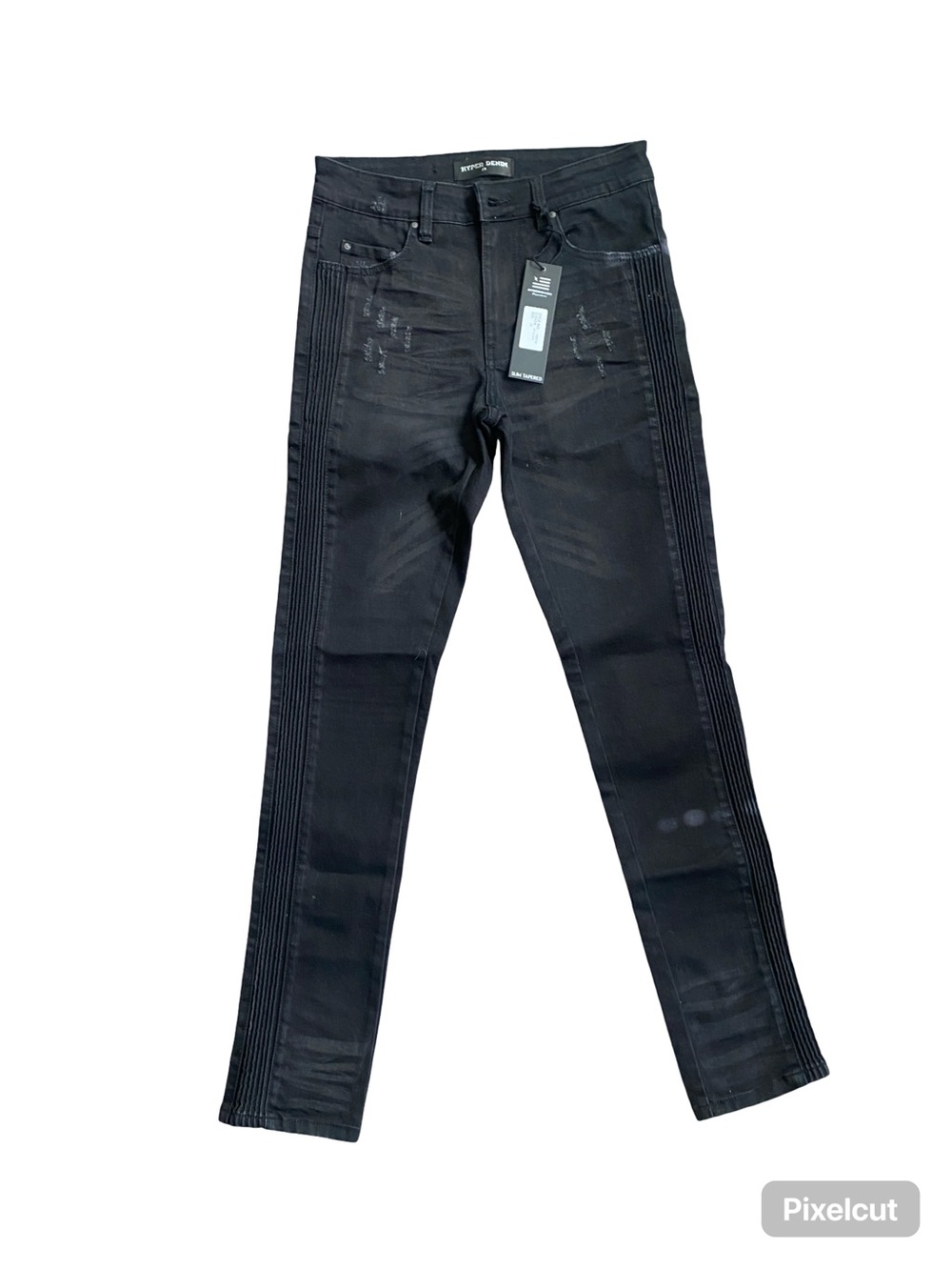 Hyper Denim Black Skinny Moto Jeans (New with Tags)